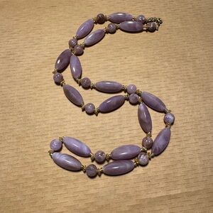 Elegant Purple Beaded Necklace